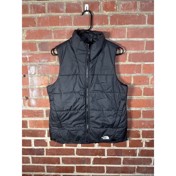 North Face Everyday Insulated Vest Black Puffer Removed Embroidery Womens Medium - Picture 1 of 7